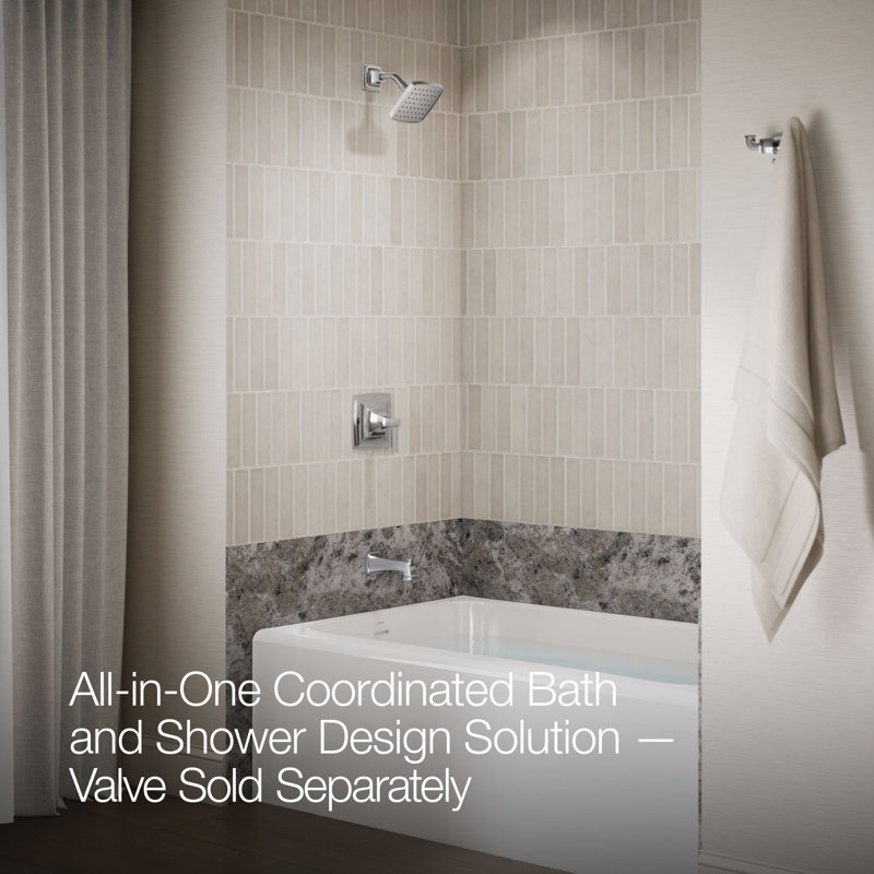 Riff Bath and Shower Faucet Trim, Polished Chrome