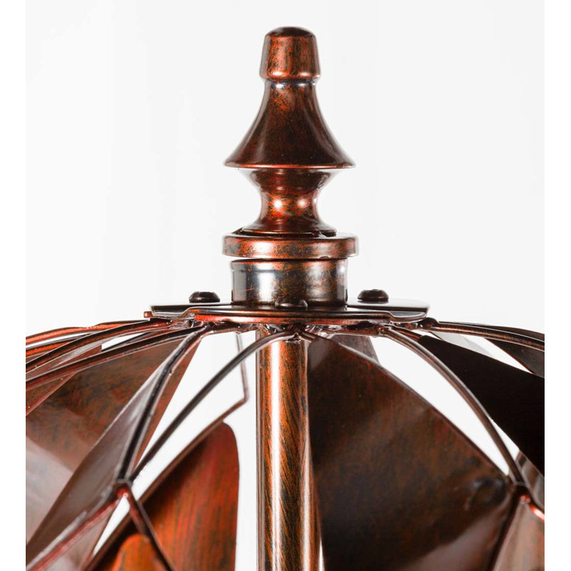 Harlequin Ball Garden Wind Spinner Rotator, Red