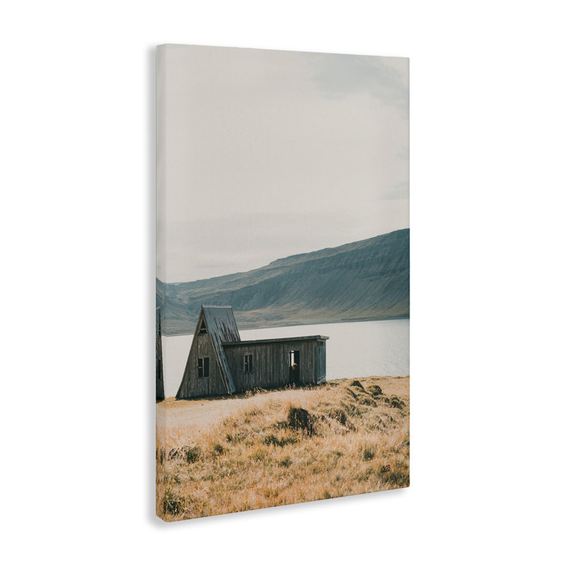 Art mural sur toile Cottage Islande Shore par Max Blakesberg Studios, H 30 po x l 20 po
