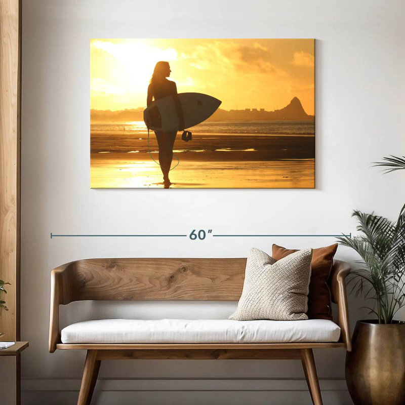 Senne Surfboard Sunset, 30" H x 45" W