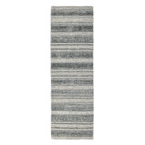 Elko Striped Area Rug in Blue