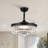 48" Dimmable Crystal Ceiling Fan With Led Lights And Remote Control-88080414