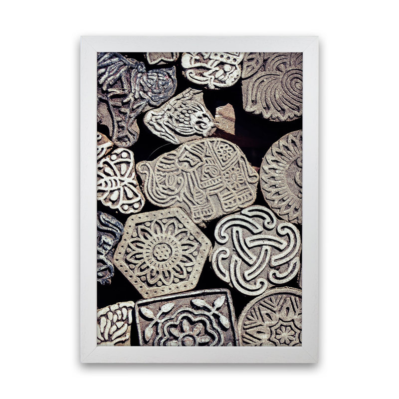 Elephant by Victoria Frost - Print, White Framed, 88cm H x 64cm W x 3cm D