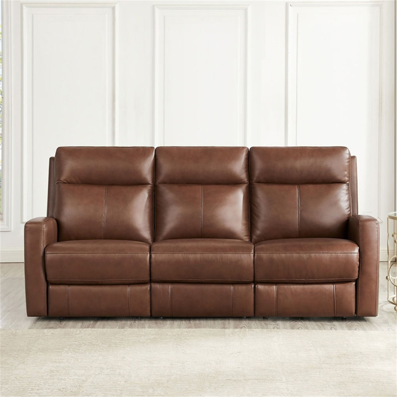 Gastonne Upholstered 86'' Reclining Sofa