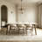 6 - Person White Rectangular Sintered Stone Stone Tabletop Dining Table Set