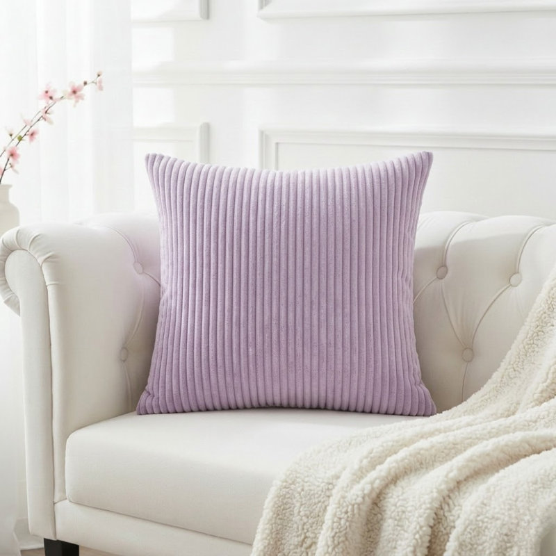 Pack Of 1 Corduroy Square Scatter Cushion Cover