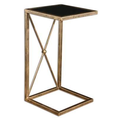 Zafina Glass End Table