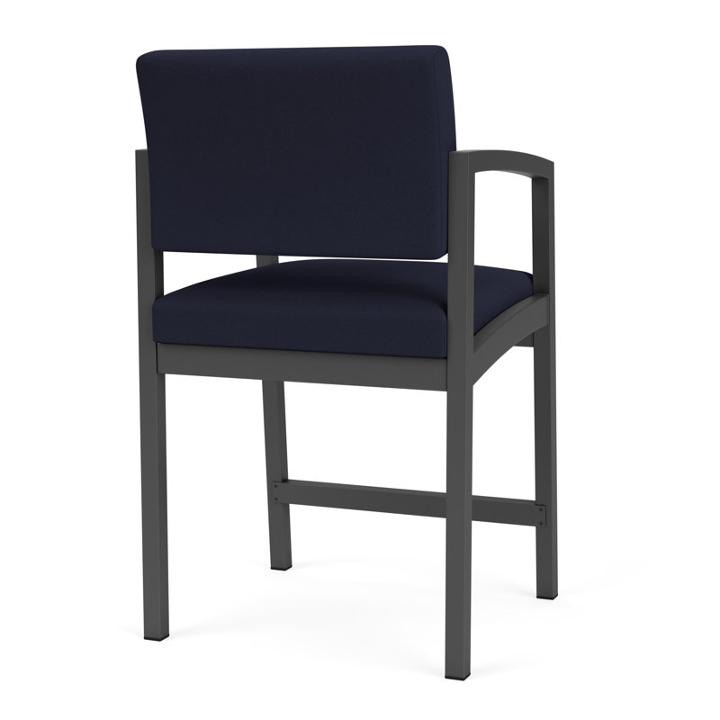 Structure en métal Lenox, Gris anthracite, Bleu marine Visite Libre - Tissu uni