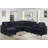 Sectional Sofa, Dark Blue-1298095558