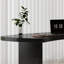 Bureau d'écriture en bois massif noir Free Form-1528973089