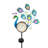 Solar Peacock Thermometer Garden Stake