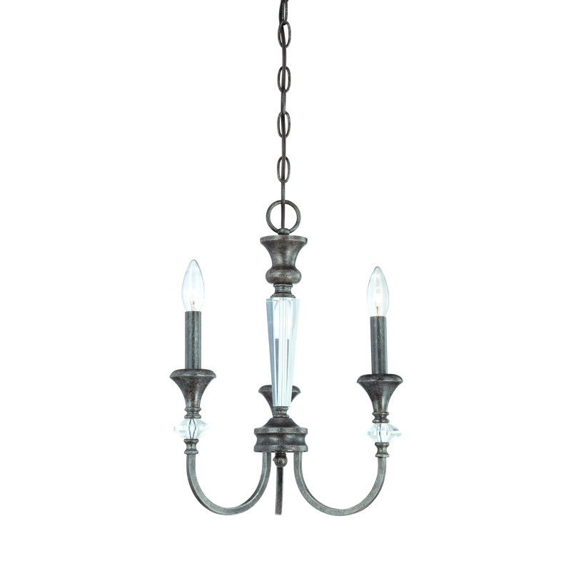 Lustre classique / traditionnel à 3 lumières de style bougie Edoardo