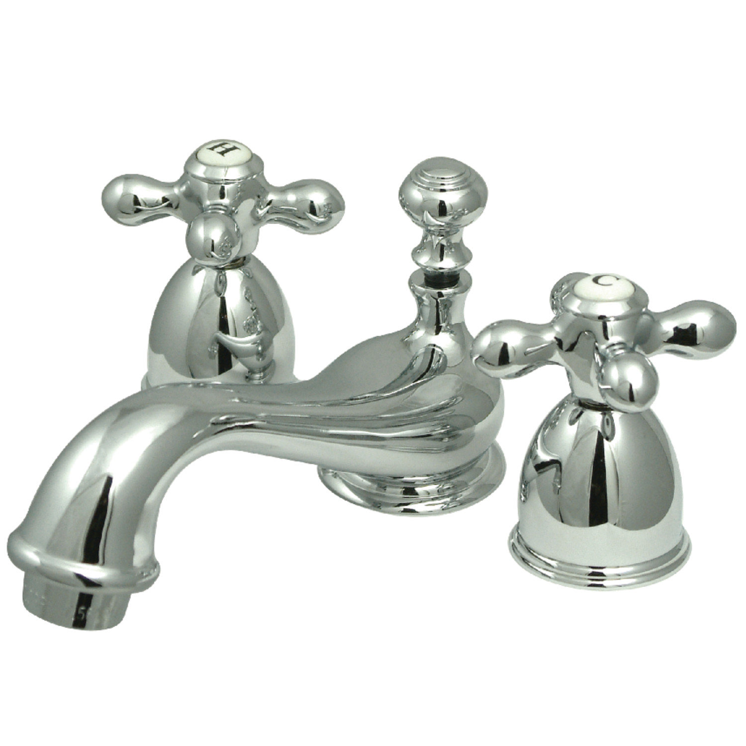 Kingston Brass Vintage Lavatory Widespread Bathroom Faucet with Drain ...