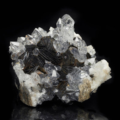 Quartz et hématite de Chine