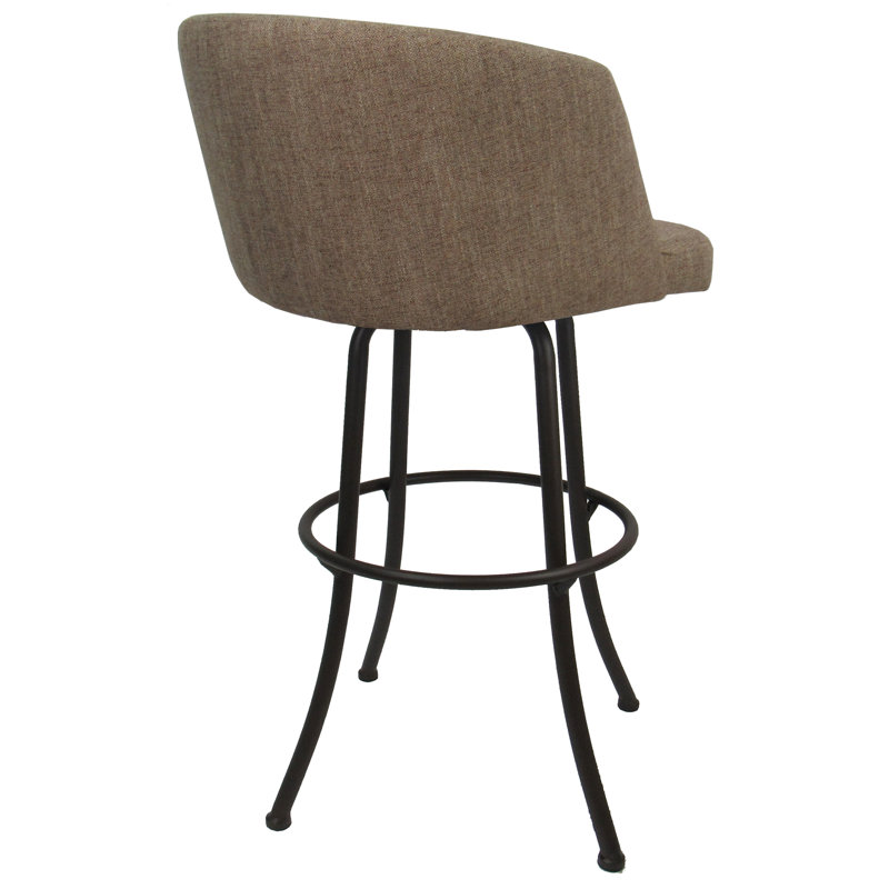 Tabouret pivotant Ivette, Brun, Très grand (siège d'une hauteur de 34 po), 1