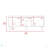 3-Shelf Rectangle TV Stand Light Oak