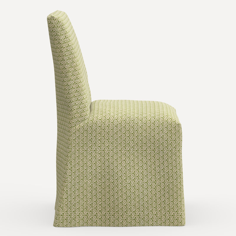 Sadia Slipcover Chair, Jr Sadhil Moss Geometric