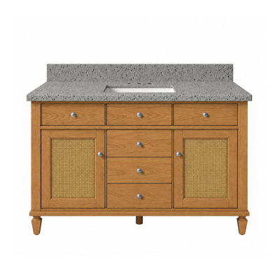 Comptoir de meuble-lavabo en noyer riche 48 po x P 21 po Marly