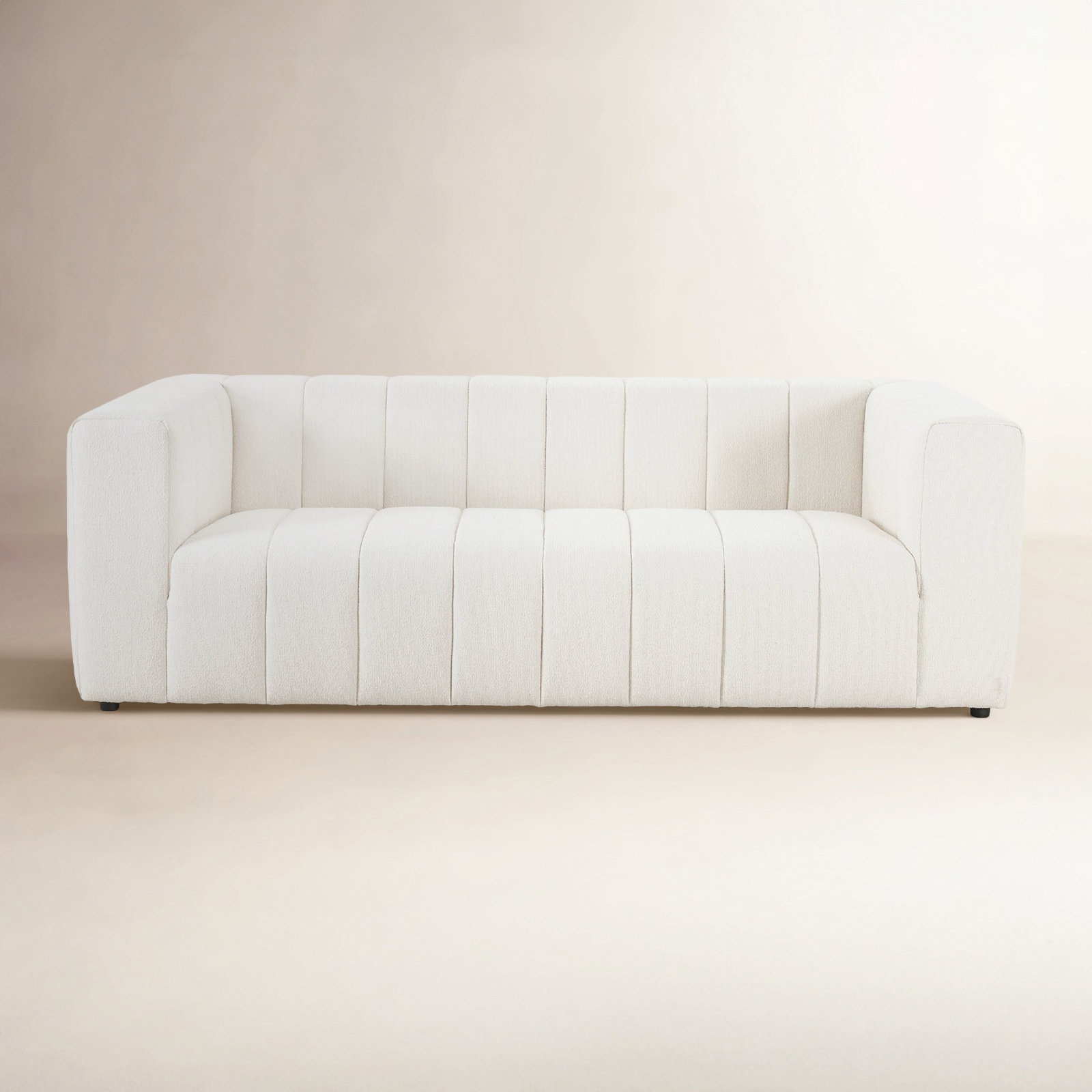 Bowry 89'' Upholstered Sofa, Fayette Cloud