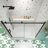 56"-60"W x 58"H Aluminum Framed Tub Door-115203417