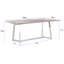 Hasson Metal Base Dining Table-1481530978