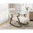 Casual Folding Rocking Chair Upholstered-1984914246