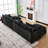 140.9-Inch U-Shaped Modular Sectional Sofa-984836932