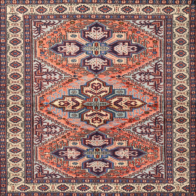 Rupelmonde Oriental Indoor Rug, Square 4'