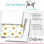 Notecard des diviseurs de recette de tournesol