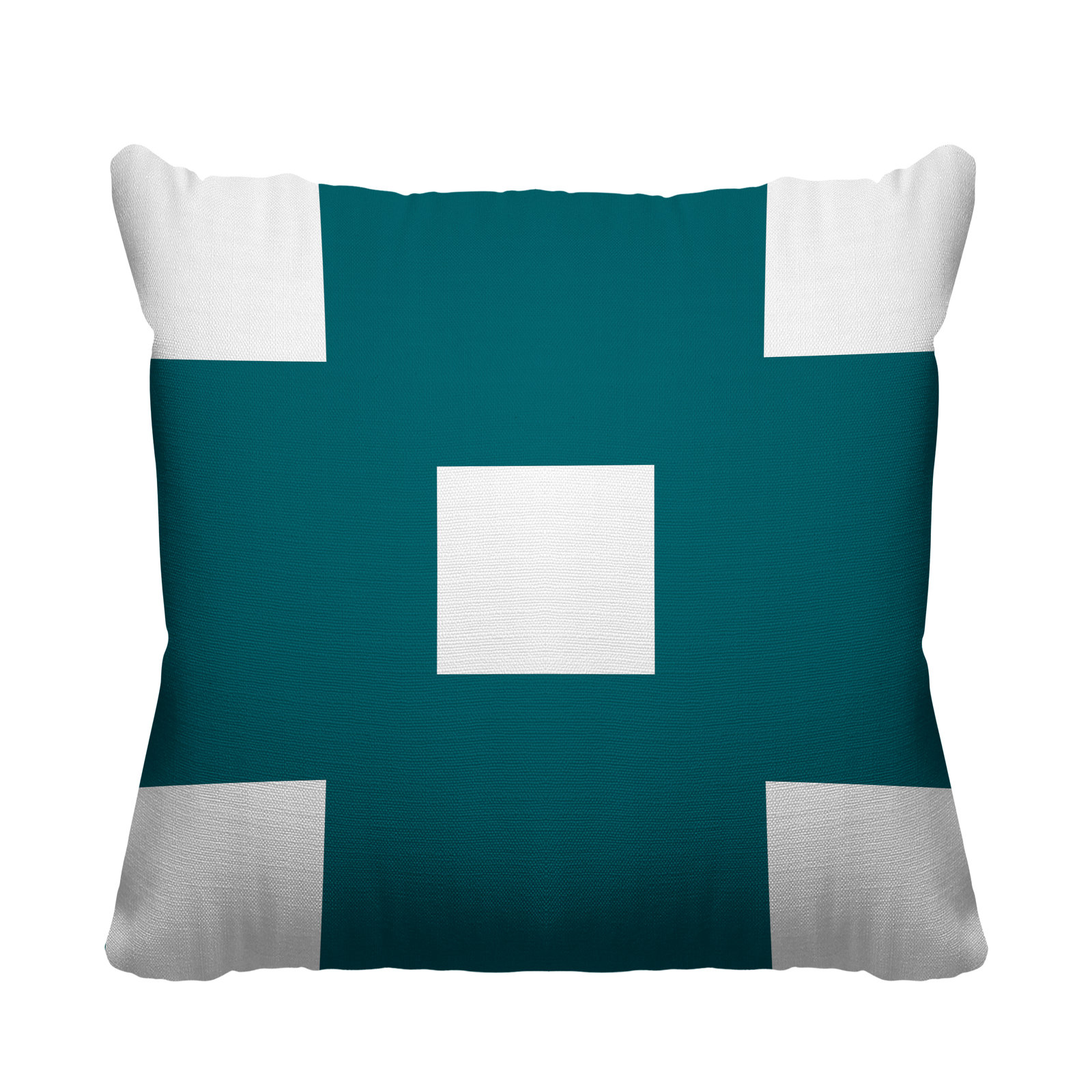 Luella Geometric Indoor/Outdoor Throw Pillow, 16W" x 16H", Green