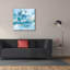 Art mural sur toile, "Exuant été bleu" par Danhui Nai-1554749828