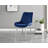 Lenworth Modern Chrome Metal and Glass Dining Table Set with 4 Luxury Velvet Dining Chairs-1656819985