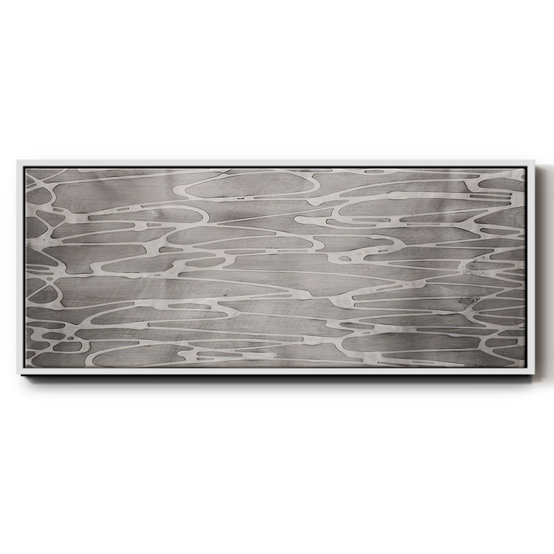 Slate Abstract- Framed Canvas