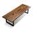 Tan Rectangular Solid Wood  Dining Table-1813219742
