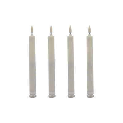 Unscented Flameless Taper Candle - 4 Count
