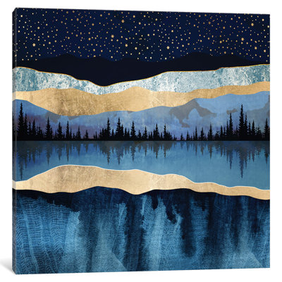 Midnight Lake by SpaceFrog Designs - Wrapped Canvas Giclee Art Print