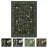 Botanical Flora Machine Washable Rug Low Pile Throw Carpet Non Slip Non Shedding Floor Cover Stain Resistant Folding Carpet For Home Decor-1815300238