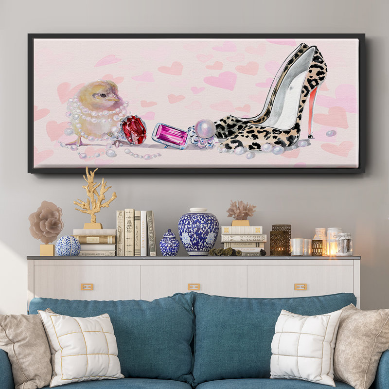 Cute Couture Collection D- Framed Canvas