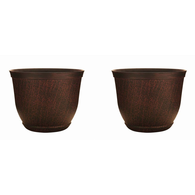 8" Cronus Planter, Hot Coal (2 Pack)