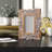 Khloe Whitewashed Brown Wood Embossed Picture Frame