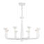 Spade 30-in White dimmable LED Chandelier-1506007183