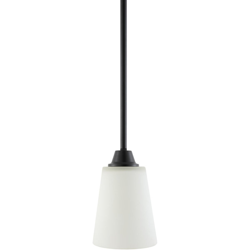 Depardieu Pendant, White, Matte Black
