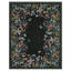 Tapis lavable vintage rétro avec envers antidérapant, tapis noir à poils courts pour le salon, la chambre à coucher et la salle à manger-715625438