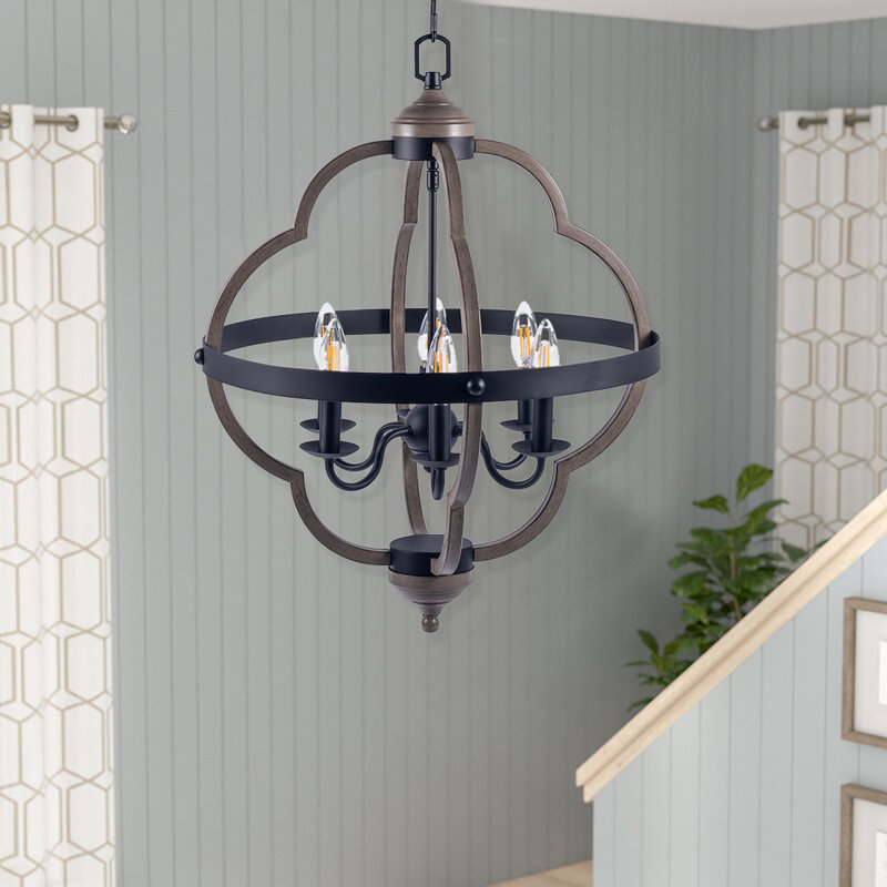 Lustre à 6 lumières Dobson, H 64 po x l 50 po x P 50 po