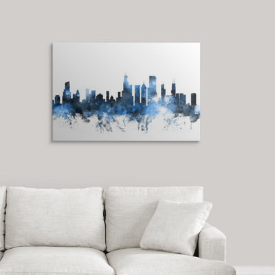 «Chicago Illinois Skyline» par Francy, impression