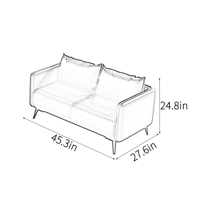 Canapé de bureau simple et moderne