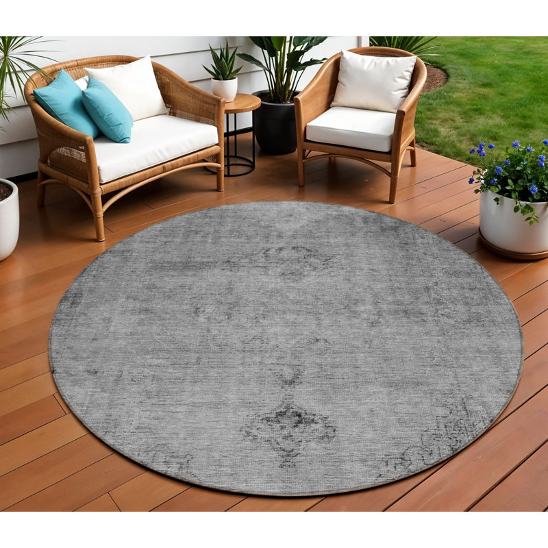 Tapis oriental rond 8 po