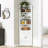 71 Inch Tall Corner Metal Storage Cabinet with 5 Tiers