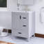 Meuble-lavabo simple autoportant 24 po avec plateau intégré en céramique blanche 24 po-198914447