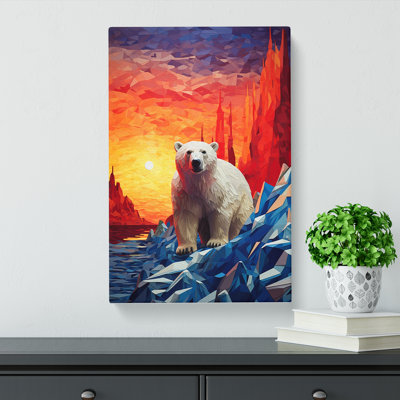 Polar Bear Orphism - Wrapped Canvas